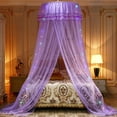 thumbnail image 1 of Princess Dome Mosquito Net Canopy for Twin Bed, Fine Mesh Insect Protection Bed Tent for Childs Crib Adult Bed – Romantic Bedroom Decor with Easy Ceiling Mount Hoop Design, 1 of 7