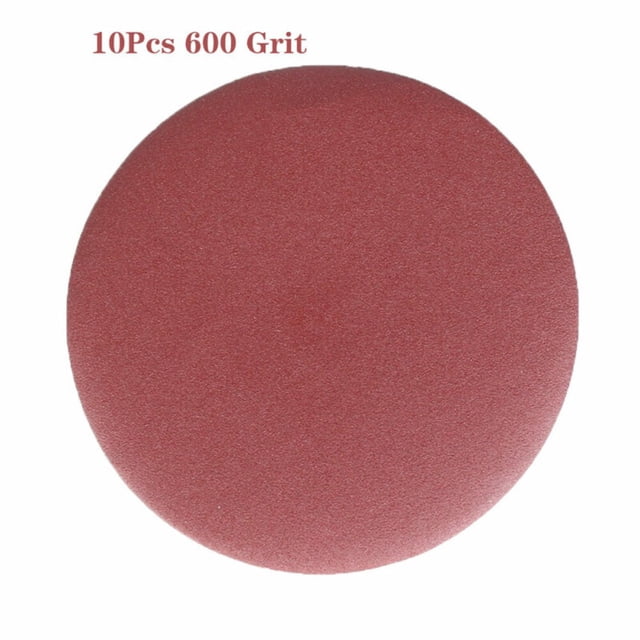 10 Pcs Feuilles de Sable Disques Rondes 5 Pouces/125mm 40-2000Granules Polissage Papier de Sable