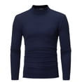 thumbnail image 1 of CEHVOM Chemise de Base Ajustée Extensible Unie à Col Mi-Haut à Manches Longues pour Homme Vente, 1 of 6