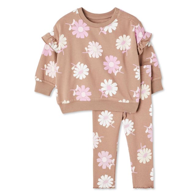 Ensemble 2 pièces à volants George pour bébés filles