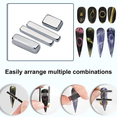 4 Pcs Aimant pour Ongles Yeux de Chat Bâton Magnétique à Double Tête pour Ongles Aimant Longue Bande Multifonction pour Manucure Bricolage Ensemble d'Outils Aimant pour Ongles Puissant pour Ongles Yeux de Chat Vernis Gel Outils d'Art des Ongles