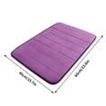 thumbnail image 3 of YoGold Memory Foam Bath Mat, 24" x 16", Ultra Soft and Non-Slip Bathroom Rugs, Water Absorbent And Machine Washable Bath Rug for Bathroom, Shower, And Tub Purple, 3 of 3