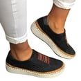 thumbnail image 4 of Qertyioot Espadrilles de Mode pour Femmes Liquidation Chaussures Décontractées pour Femmes Ajourées Bout Rond à Enfiler Semelle Épaisse, 4 of 7
