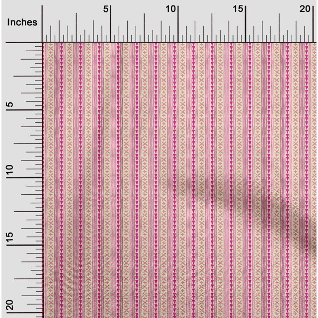 oneOone Organic Cotton Poplin Twill Fabric Geometric Sign|Triangle & Stripe Block Fabric Prints By Yard 42 Inch Wide