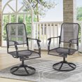 thumbnail image 2 of AECOJOY Patio Swivel Chairs Set of 2 Patio Dining Rocker Chair Rocking Patio Furniture for Garden Backyard Bistro, 2 of 7