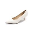 thumbnail image 3 of Daeful Chaussures Habillées pour Femmes à Bout Pointu Talons Fête à Enfiler Antidérapantes Escarpins Blanc 9, 3 of 9