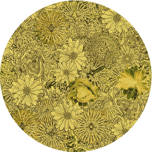 Ahgly Company Tapis d'Intérieur Lavable en Machine Carré Transitionnel Chêne Brun, 3 Pieds Carré