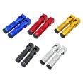 thumbnail image 2 of Baohd 2pcs/set Secure And Comfortable Aluminium Alloy Motorcycle ATV Footrests With Foldable Wide Silver+2pcs, 2 of 6