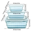 thumbnail image 2 of 3 Fruit Fruit Containers With Tureen Bowl Clear Container Container Sealed Container Cereal Oatmeal Food Eggs Container with Snack Containers for Pantry Condiment Containers Leftover Pizza Storage, 2 of 3
