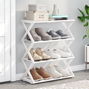 SSZMDLB X-Type Shoe Rack, Multi-Functional Shoe Shelf, Double Steel Tube Shoe Cabinet, Dormitory Shoe Organizer, Entryway Shoe Storage, Portable Shoe Shelf, Home Shoe Organizer