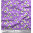 thumbnail image 1 of Soimoi Rayon Fabric Leaves & Aster Floral Decor Fabric Printed Yard 42 Inch Wide, 1 of 3