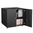 thumbnail image 1 of Kojooin Metal Printer Cabinet with File Storage, Mobile 3D Printer Stand with 2 Doors and Adjustable Shelf, Under Desk File Cabinet for Home Office, 1 of 8