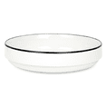 thumbnail image 1 of Mainstays Black Rim Stoneware Solid Pattern Round Meal Bowl, 1 of 5