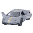 thumbnail image 1 of Metal Sports Car Model, Alloy Sports Car 1:32 Durable Beautiful Pull Back Vivid  For School Gray, 1 of 8