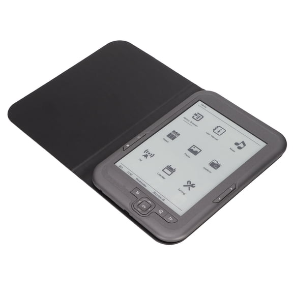 Ebook Reader, Play Music Long Battery Life Clear Graphics Text E Reader 6in ABS With Protective Film For Household For Reading 16GB