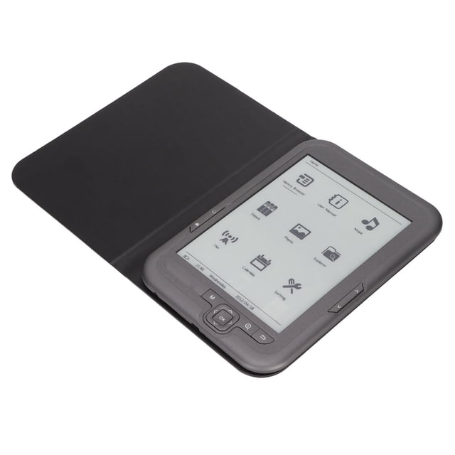 Ebook Reader, Play Music Long Battery Life Clear Graphics Text E Reader 6in ABS With Protective Film For Household For Reading 16GB