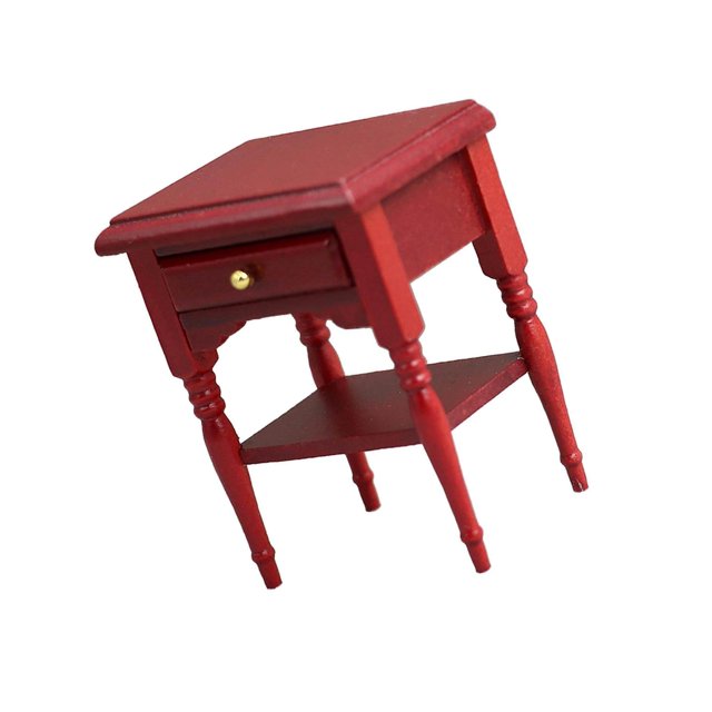 serony Table de Chevet Miniature Mobilier pour Scène de Vie Jouet pour Enfants Jeu de Simulation