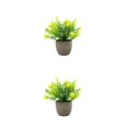 thumbnail image 4 of Decodeary Green Eco-friendly Artificial Money Tree In Pot Long-lasting Durability Realistic Appearance yellow babysbreath 2Set, 4 of 6