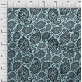 thumbnail image 3 of oneOone Rayon Light Blue Fabric Asian Paisley Block Sewing Craft Projects Fabric Prints By Yard 56 Inch Wide, 3 of 5