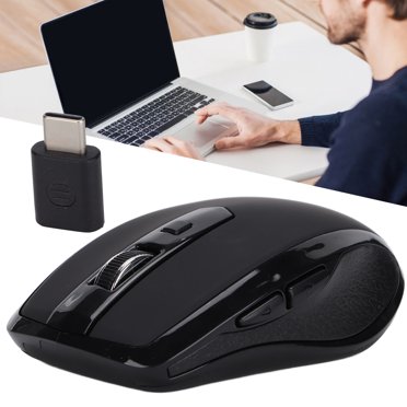 Domqga 2.4G Wireless Mouse Easily Use Ergonomic Design 800 1200 1600DPI Type C USB C Computer Mouse Wireless For OS X,Computer Mouse Wireless,1600DPI Wireless Mouse