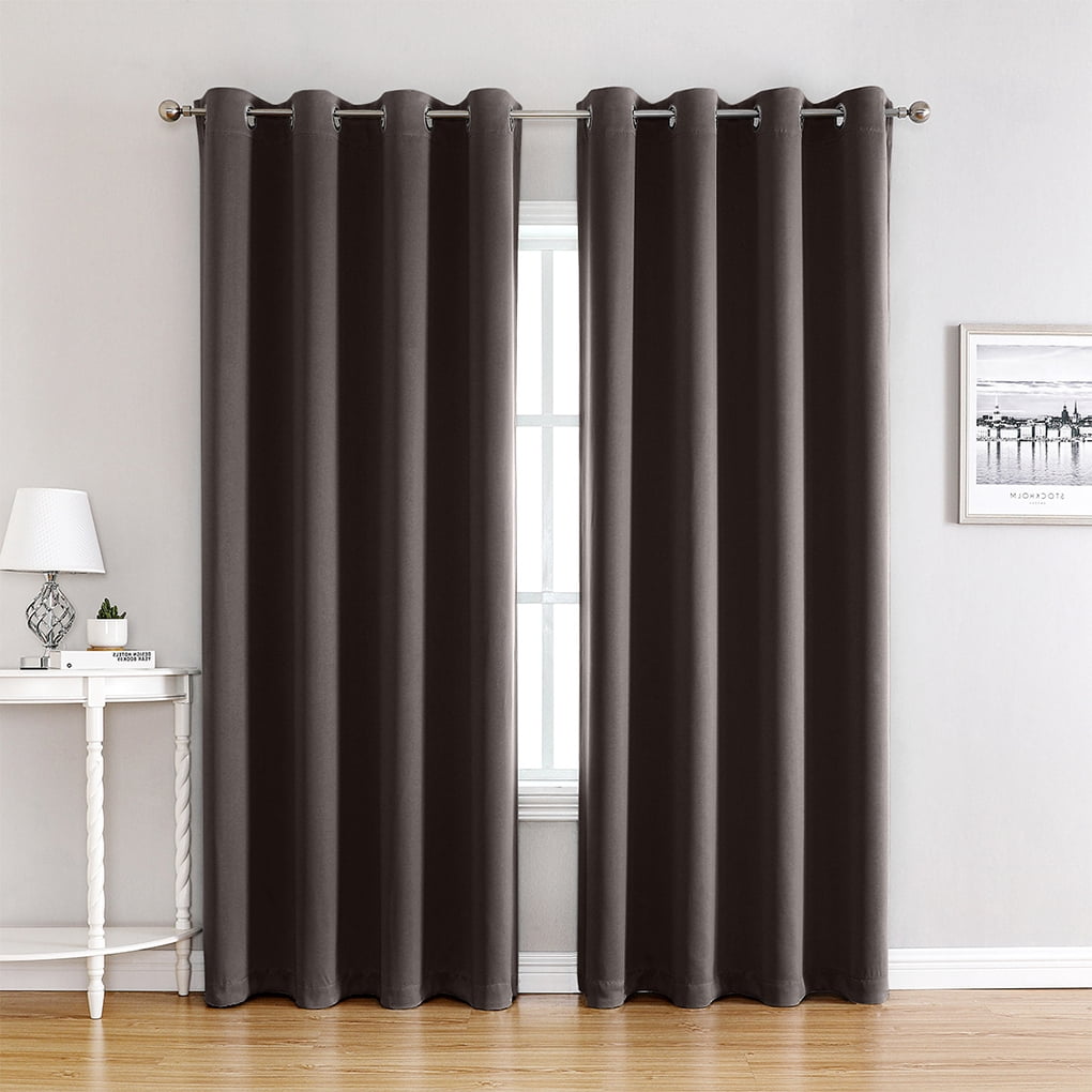 Xingzhi 2pieces Colorful Ambiance With Blackout Curtains In Various Colors brown 132*160