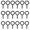 Black, variant on 30pcs Heavy Duty Eye Hooks Screw Self Tapping Screw in Eye Hooks for Outdoor