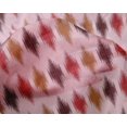 thumbnail image 4 of oneOone Silk Tabby Fabric Argyle Ikat Print Sewing Fabric BTY 42 Inch Wide, 4 of 4