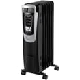 thumbnail image 1 of Senville Electric 1500W Oil Filled Radiator Heater, Safety Protection, Digital LED, 3 Heat Settings, 5 Temperature Settings, For Home or Office Use, 1 of 6