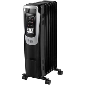 Senville Électrique 1500W Réchauffeur radiateur rempli d'huile, protection de sécurité, numérique LED, 3 Réglages de chauffage, 5 Paramètres de température, pour usage domestique ou au bureau