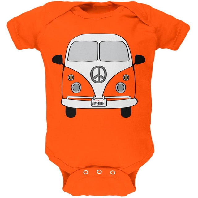 Halloween Travel Bus Costume Camper Adventure Soft Baby One Piece