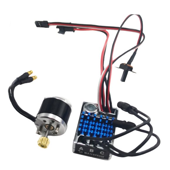 Milaget ESC Sans Balais avec Accessoires de Moteur de Remplacement pour Véhicule Échelle 1/12 Style B