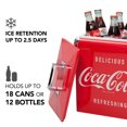 thumbnail image 4 of Coca-Cola Retro Ice Chest Cooler with Bottle Opener 13L (14 qt), Red and Silver, 4 of 10