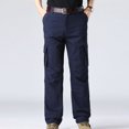 thumbnail image 2 of Birdeem Mens Outdoors Thick Straight-Leg Pants Mountain Climbing Multi-Pocket Overalls Trousers, 2 of 12