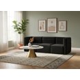 thumbnail image 2 of Meridian Furniture Quincy Black Velvet Modular Sofa, 2 of 27