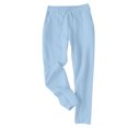 thumbnail image 1 of VEKDONE Womens Linen Long Pants Light Blue M, 1 of 7