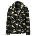 thumbnail image 4 of Pompotops Winter Warm Cardigan For Women Lapel Overcoat Fleece Open Front Coat With Pockets Printing Outerwear, 4 of 6