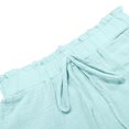 thumbnail image 4 of Dealovy Lounge Shorts for Women High Elastic High Rise Textured Drawstring Wide Leg Shorts with Pockets, 4 of 6