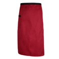 thumbnail image 4 of Milaget Taille Demi Durable Cuisine Tablier Traiteur Chef Hôtel Cuisinier Serveur Pub Rouge, 4 of 9