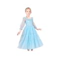 thumbnail image 2 of Girls Dress Blue Mermaid Princess Party Tulle Mesh Sheer Sleeves 10 Years, 2 of 6