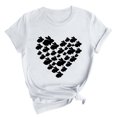 thumbnail image 2 of RKSTN Hauts pour Femmes 2024 Été Décontracté Ample Grande Taille Imprimé Graphique Lapin de Pâques Blouse Mode Col Rond Manches Courtes T-shirt, 2 of 4