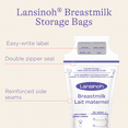 thumbnail image 4 of Lansinoh Sacs de Conservation du Lait Maternel, 25 Sacs, Essentiels pour Bébé, Sacs pour Lait Maternel à Congélation et Décongélation Rapides, 6 oz, Solidité et Élasticité Supérieures, 4 of 7