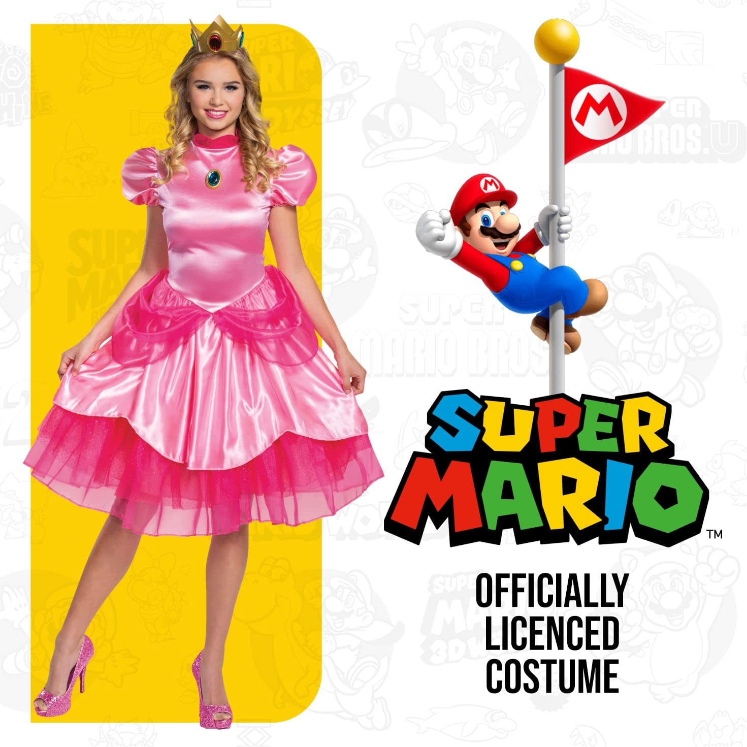 Déguisement pour Femme Super Mario Deluxe Princess Peach