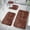 Coffee, variant on Bathroom Rug Set Non Slip Plush Floor Mats 4 Piece For Toilet Shower Vanity Coordinated Bath Mat Set