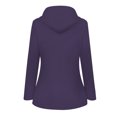 thumbnail image 3 of Pisexur Shacket Jacket Women Plu Velvet Solid Jacket Outdoor Waterproof Hooded Raincoat Windproof Coats Pocketed Shirts Fall Jacket Shackets, 3 of 6