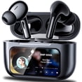 thumbnail image 1 of Écouteurs Bluetooth Sans Fil VEATOOL, Stéréo Basse 65 H avec 6 Modes d'Égalisation, Écouteurs Sans Fil à Écran Tactile LED Multifonctions Pleine Couleur avec Micro ENC, Mode ANC à Réduction de Bruit/transparence, 1 of 7