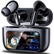 VEATOOL Wireless Bluetooth Earbuds,65H Bass Stereo with 6 EQ Modes,Multifunction LED Full Color Touchscreen Wireless Earphones with ENC Mic,ANC Noise Cancelling/Transparency Mode