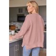 thumbnail image 2 of ORUYROP Women's Crewneck Batwing Long Sleeve Sweater 2023 Fall Oversized Ribbed Knit Side Slit Pullover Top, 2 of 7