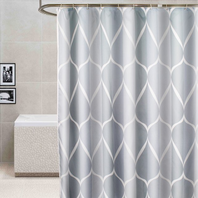 Baohd Rideaux de Bain Durables en Polyester - Facile à Nettoyer et Durable Rideau de Douche Élégant Imperméable à l'Eau Moderne 260 * 200cm