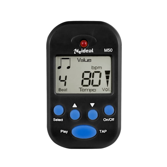 HLONK Accordeur Métronome Numérique pour Guitare avec Écran LCD & Clip - Noir