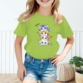 thumbnail image 2 of HNMKIU T-Shirt Graphique à Manches Courtes pour Filles, Tenue Décontractée d'Été, Col Rond Tendance pour Jeunes Fashionistas, 2 of 5